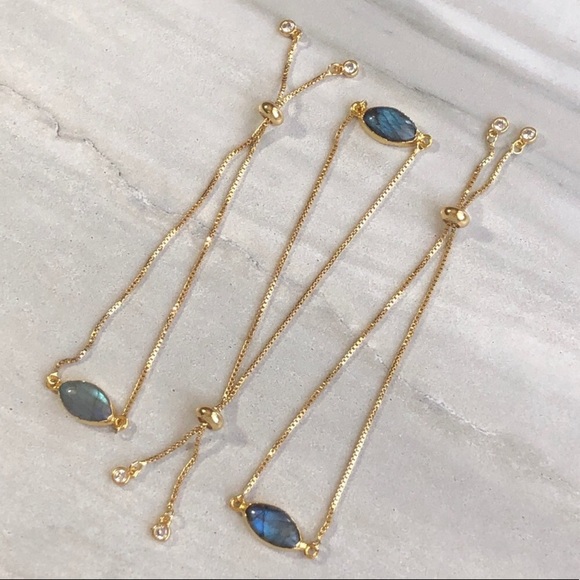 ❗️LAST❗️ Dainty Labradorite 14K Gold Bracelet - Picture 6 of 6